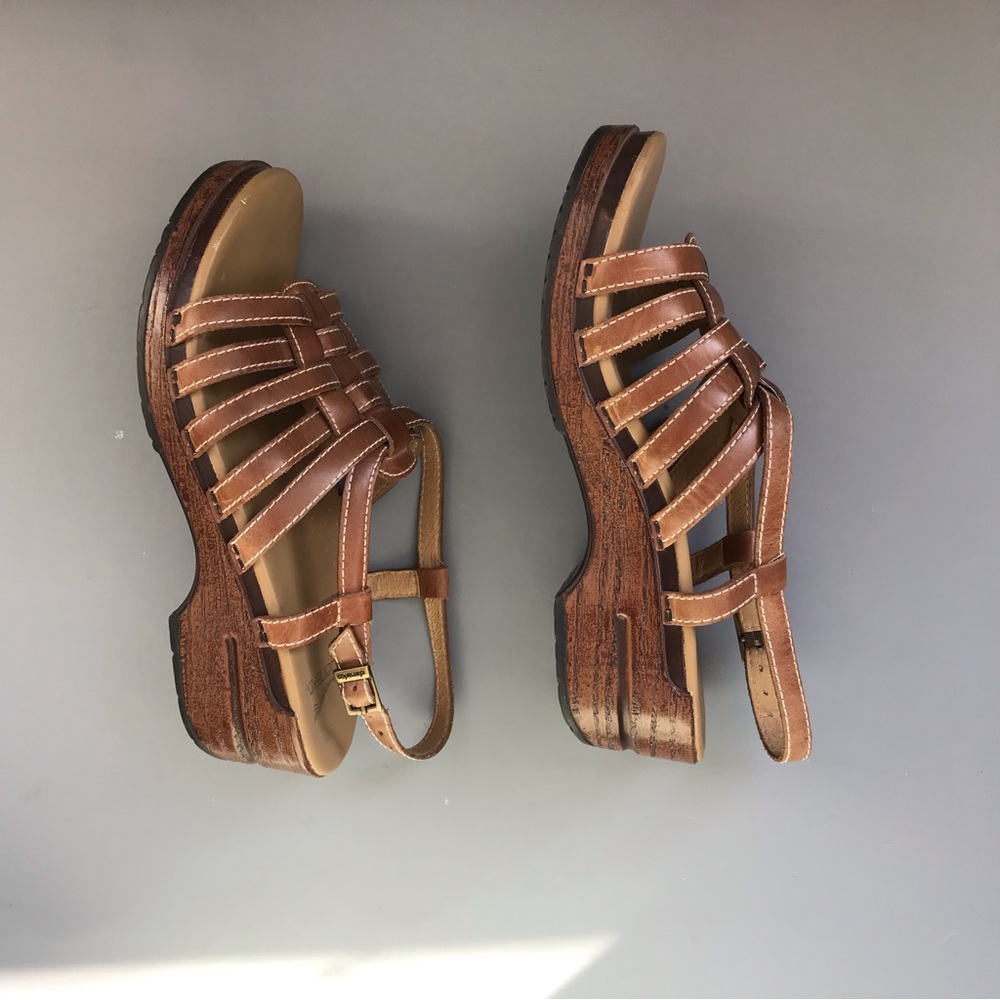 Dansko Gladiator Leather Orthotic Work Sandal 9.5 Shock Absorption Professional - Picture 7 of 15